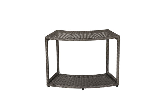 Wicker Open Storage Round