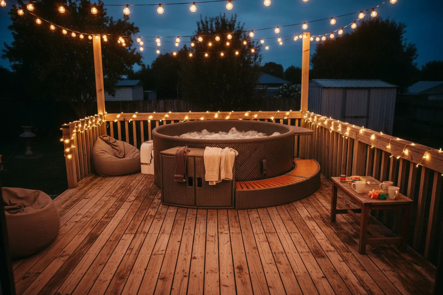 Wicker 3-piece round set