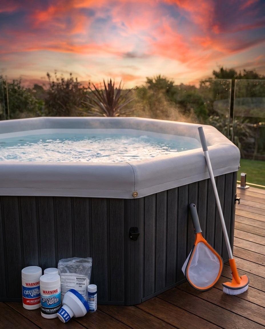 Tuscany Kiwi Built Custom spa + Starter kit + Cleaning kit Soakvember special